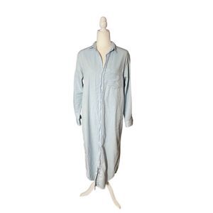 Frank & Eileen Rory Maxi Shirtdress – Famous Denim – Size L